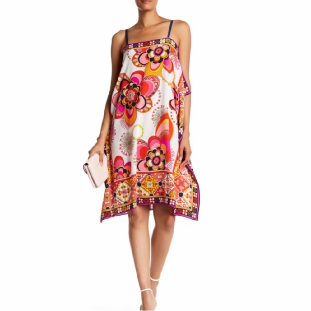 Trina Turk silk floral dress NWOT